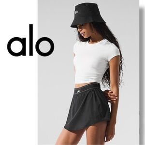 Alosoft Crop Finesse Short Sleeve top white size Large